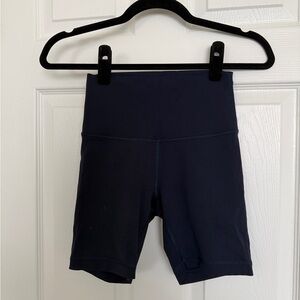 Lululemon High-Rise Navy Shorts